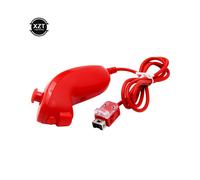 (red) For Nintendo Wii Game Controller 5 colors Nunchuck Hand Curved Game Handle
