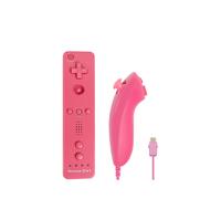 (red) For Nintendo Wii/Wii U Joystick 2 in 1 Wireless Nunchuck Remote Gamepad