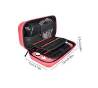 (Red) For Switch Lite Storage Bag Portable Carrying Case EVA Anti-Scratch Shockproof Travel Bag for Nintendo Switch Lite Accessories