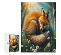 Red Fox 300 Piece Jigsaw Puzzles All Ages Paisaje Edificio Jigsaws Evening Relaxation Routine Vibrant Puzzle Stress Relief Home Decor 300 PCS