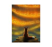Red Fox Animals Light Glow，Jigsaw Puzzles for Adults 1000 Pieces Games Toys Gift Every Piece is Unique - Challenging Family Fun Game（38x26cm）-D92