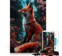 Red Fox in A Mystical Forest 1000 Pieces Jigsaw Puzzles for Adults Mental Logic Toy Serene Time Firm Cut (38x26cm)