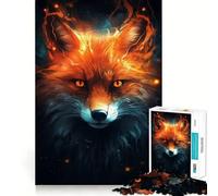 Red Fox in Forest 1000 Piece Jigsaw Puzzles for Teenagers Jigsaw Clear Logic Toy Peaceful Time Perfect Cut Santa Wish List (38x26cm)