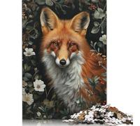 Red Fox In The Garden Jigsaw Puzzles for Adults Kids. 1000 Piece Great Challenge Toy Educational Game Home Decoration for Adults& Kids Age 14 Years Up 1000pcs (38x26cm)