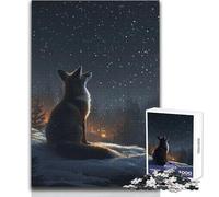 Red Fox Jigsaw for Adults 1000 Pieces Focus Building Educational Activity for Festive Occasions Size 50x75cm