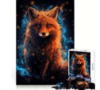 Red Fox Mysterious 1000 Piece Jigsaw Puzzles for Teenagers Jigsaw Brain Workout Toy Group Play Art Assembly Classic Gift (38x52cm)