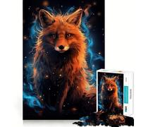 Red Fox Mysterious 1000 Piece Jigsaws for Adults Puzzle Mind Exercise Toy Family Bond Precision Cut Creative Gift (38x26cm)