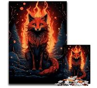 Red Fox Mysterious Jigsaw Puzzle 1000 Pieces Jigsaw Puzzles for Adults Educational Brain Teaser Artistic HomeOffice Decor 14 Age 1000 PCS(75x50cm)