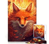 Red Fox Mysterious Jigsaw Puzzle for Adults 1000 Pieces Memory Boost Group Play Pattern Assembly Xmas Surprise (38x26cm)