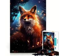 Red Fox Mysterious Jigsaw Puzzles 1000 Piece for Teenagers Logic Ability Toy Relaxing Fun Accurate Cut Artistic Gift (38x26cm)