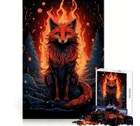 Red Fox Mysterious Jigsaw Puzzles 1000 Piece for Teenagers Logic Ability Toy Relaxing Fun Accurate Cut Artistic Gift (50x75cm)