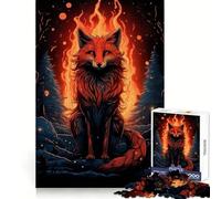 Red Fox Mysterious Jigsaw Puzzles 1000 Pieces for Teenagers Raise Memory Easy Leisure Clean Edge Xmas Surprise (38x52cm)