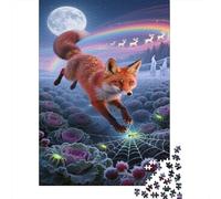 Red Fox Puzzles 1000 Piece Running Decoration Puzzle for Adults And Kids Gift High Difficulty Game Challenging Puzzles Home Game 1000pcs (75x50cm)