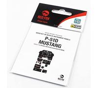 Red Fox QS-48078 1/48 P-51D-5 Mustang 3D Acrylic Cockpit Instumental Panel (for Meng)