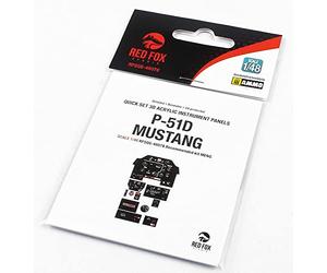 Red Fox QS-48078 1/48 P-51D-5 Mustang 3D Acrylic Cockpit Instumental Panel (for Meng)