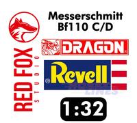Red Fox Studio 3D Printed Instrument Panel Set REVELL MODELS 1:32 Decal Range