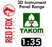 Red Fox Studio 3D Printed Instrument Panel Set TAKOM model 1:35 Decal Range