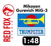 Red Fox Studio 3D Printed Instrument Panel Set TRUMPETER kit 1:48 Decal Range