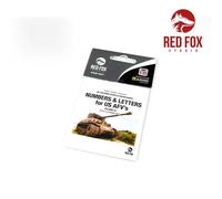 Red Fox Studio RFSQS-35017 -1/35 3D Resin Foundry Num. & Let. for US Afv ’S