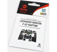 Red Fox Studio RFSQS-48057 1/48 F-22 Raptor 3D Acrylic Instrument Cockpit Panel (for Hasegawa)