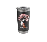 Red Fox Under the Tree Stainless Steel Insulated Tumbler