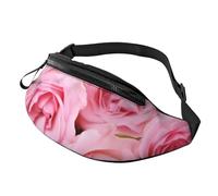 Red Fresh Roses Fanny Pack for Men Women Crossbody Waist Bag Waterproof Sports Belt Bag Outdoor Hip Pack