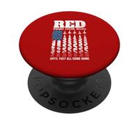 Red Friday Deployed Military Family Spouse Soldier Support PopSockets Adhesive PopGrip