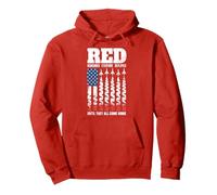 Red Friday Deployed Military Family Spouse Soldier Support Pullover Hoodie