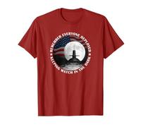 RED Friday Military Remember Everyone Deployed Sub Moon Flag T-Shirt