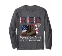 Red Friday Military We Wear Red Support Our Troops US Flag Long Sleeve T-Shirt