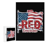 RED Friday Remember Everyone Deployed Jigsaw Puzzles for Adults 500 PCS Wooden Puzzles Unique Puzzle Gifts