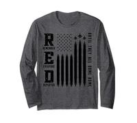 Red Friday Remember Everyone Deployed Military American Flag Long Sleeve T-Shirt