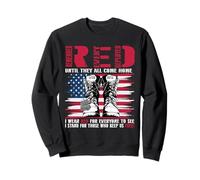 Red Friday Remember Everyone Deployed Military American Flag Sweatshirt