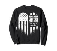 Red Friday Remember Everyone Deployed Military American Flag Sweatshirt