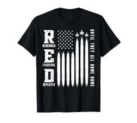 Red Friday Remember Everyone Deployed Military American Flag T-Shirt