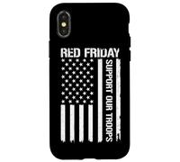 Red Friday Support Our Troops Case for iPhone X/XS