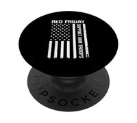 Red Friday Support Our Troops PopSockets Adhesive PopGrip