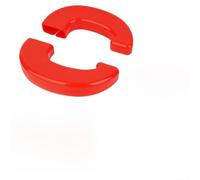 Red Front Tow Hook Trim Covers for RAM 1500 2009-2018 Classic 2019-2026 ABS Easy Install Pair