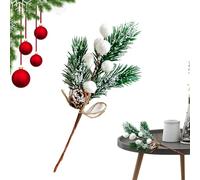 Red Fruit Christmas Decoration, Christmas Pine Branches, Christmas Artificial Pine Branches, Small Red Fruit Branches, Portable Festival Decoration, Simulation Plants for Puert