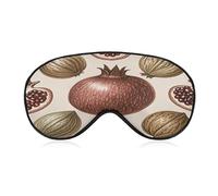 Red Fruit Eye Mask Soft Sleep Mask for Side Sleeper Light Blocking Night Eye Cover with Adjustable Strap Sleep Shade Cover Night Blindfold Eyeshade Sleeping Masks for Travel