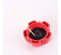 Red Fuel Tank Cap for Lawn Mower for FX RM1630 1855 1860 2055, 76x46x22mm Plastic Gas Lid Replacement Part, Secure Sealing Design for Garden Tools