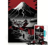 Red Fuji Mountain 1000 Pieces Jigsaw Puzzles for Adults Strengthen Memory Casual Fun Clean Edge Classic Gift (50x75cm)