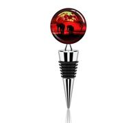 Red Full Moon Elephants Wine Stopper Zinc Alloy Beverage Bottle Stopper Reusable Leak Proof Wine Cork Cute Champagne Saver Decorative Bottle Sealer Plug Gift for Men Women