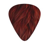 Red fur background Printed pick set - 12 pieces, thin, medium and thick guitar picks, suitable for guitar, bass, electric guitar and ukulele