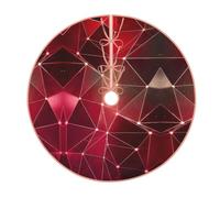 Red Galaxy Constellation Print Christmas Tree Skirt,New Year Winter Christmas Tree Decoration,Suitable For Family Parties