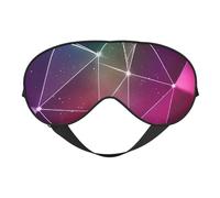Red Galaxy Constellation Print Comfortable Eye Mask Full Coverage Lightweight Men Women Outdoor Travel Relaxation