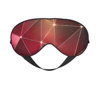 Red galaxy constellation print eye mask, soft and breathable, suitable for nap, travel and night sleep