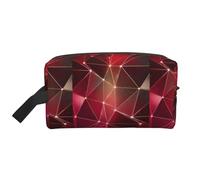 Red Galaxy Constellation Print Travel Toiletry Makeup Bag for Women and Men, Large Capacity Organizer, for Accessories, Cosmetics, Shampoo, Brushes and Essentials