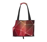 Red Galaxy Constellation Printed Pet Tote Bag -Travel Pet Puppy Dog Carrier Backpack Tote Shoulder Bag For Subway/Shopping/Hiking/Traveling