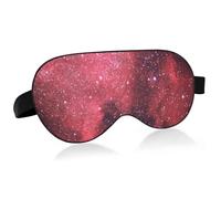 Red Galaxy Sleep Mask, Breathable Soft Light Blocking Sleep Eye Mask with Adjustable Strap for Women Men